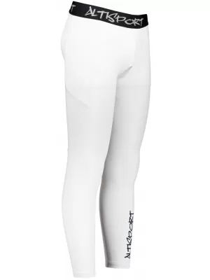 Moške dolge vrhunske športne pajkice ALTISPORT VOJ/ALM000LEG01 BELA