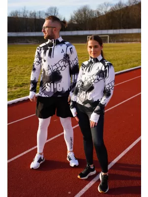 Moški športni pulover premium plus ALTISPORT VOJ/ALM076MI04 ČRNO/BELO