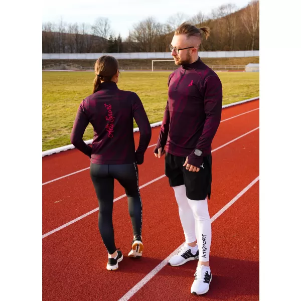  Ženski premium plus športni pulover ALTISPORT VOJ/ALW072MI04 VINSKO RDEČE 