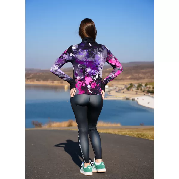 Ženski premium plus športni pulover ALTISPORT VOJ/ALW055MI04 ČRNO ROZA 