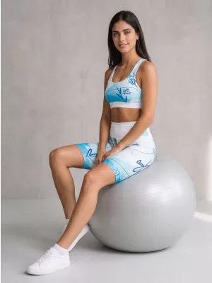 Ženske pajkice nad koleni premium ALTISPORT VOJ/ALW083LEG02 BELO MODRA