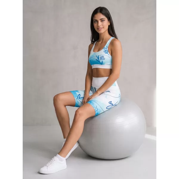  Ženske pajkice nad koleni premium ALTISPORT VOJ/ALW083LEG02 BELO MODRA 