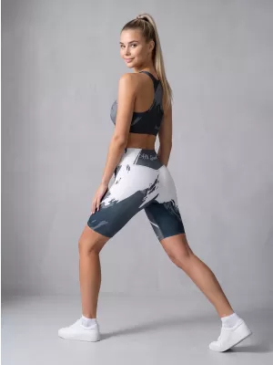 Ženske pajkice nad koleni premium ALTISPORT VOJ/ALW081LEG02 ČRNO-SIVA