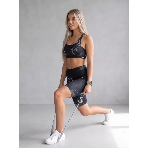  Ženske pajkice nad koleni premium ALTISPORT VOJ/ALW083LEG02 ČRNO-BELO 