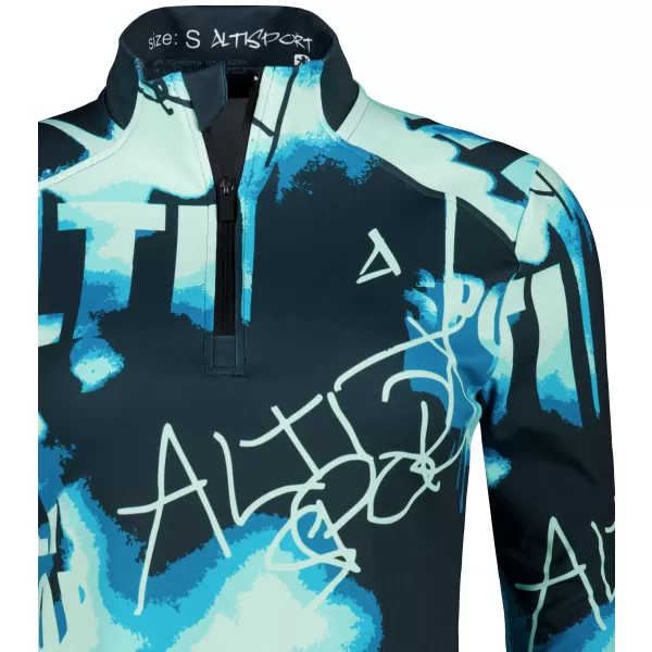  Ženski premium plus športni pulover ALTISPORT VOJ/ALW076MI04 MODRA/ČRNA 