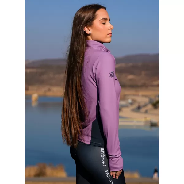  Ženski premium plus športni pulover ALTISPORT VOJ/ALW078MI04 VIJOLIČNA 