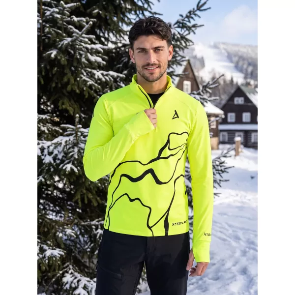  Moški športni pulover premium plus ALTISPORT VOJ/ALM073MI04 FLUO-RUMENA 