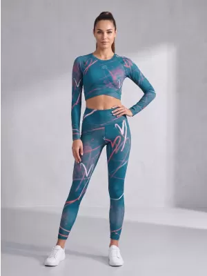 Ženske dolge premium pajkice ALTISPORT VOJ/ALW082LEG01 KEROZIN