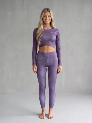 Ženske dolge premium pajkice ALTISPORT VOJ/ALW072LEG01 VIJOLIČNA