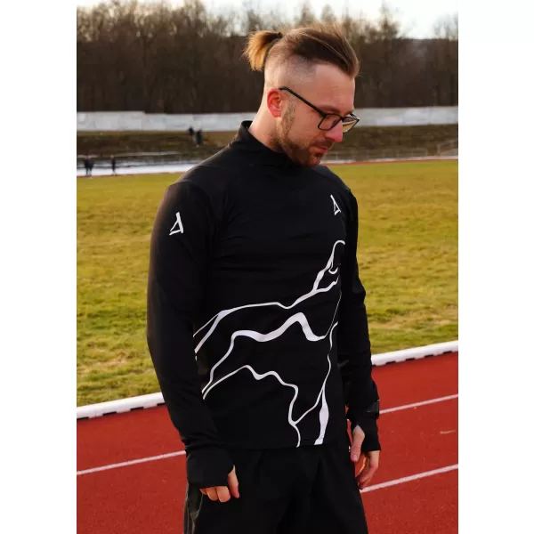  Moški športni pulover premium plus ALTISPORT VOJ/ALM073MI04 ČRNA 