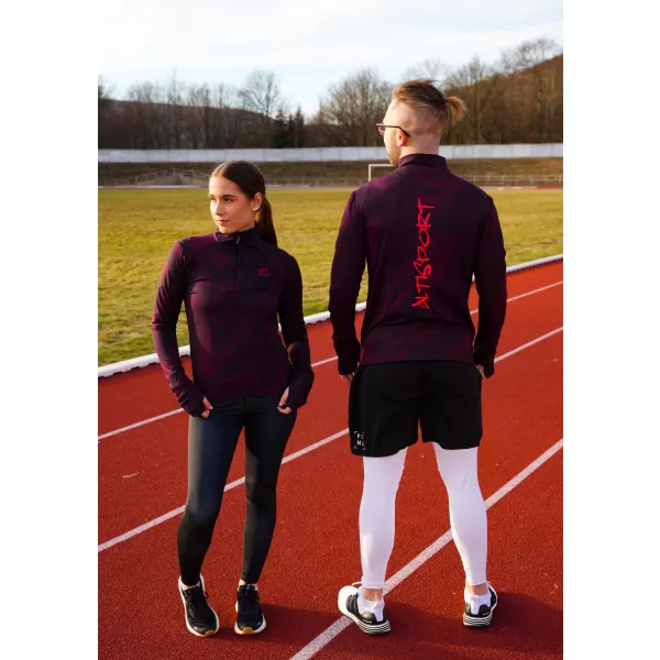  Moški športni pulover premium plus ALTISPORT VOJ/ALM072MI04 VINSKO RDEČE 