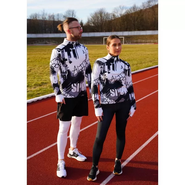  Ženski premium plus športni pulover ALTISPORT VOJ/ALW076MI04 BELA/ČRNA 