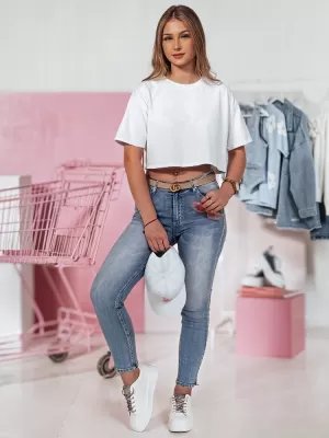 Ženske hlače DSTREET DENZEL UY2378 MODRO