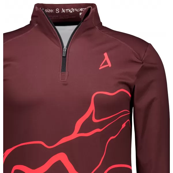  Moški športni pulover premium plus ALTISPORT VOJ/ALM073MI04 VINSKO RDEČE 