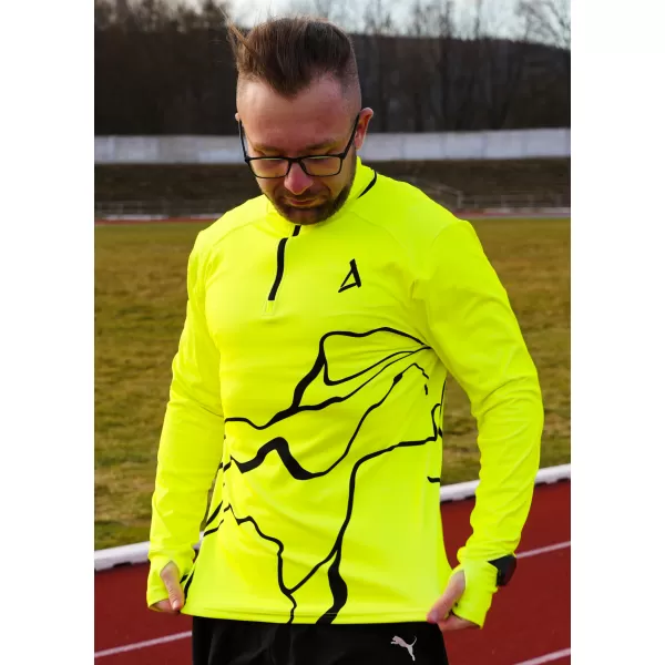  Moški športni pulover premium plus ALTISPORT VOJ/ALM073MI04 FLUO-RUMENA 