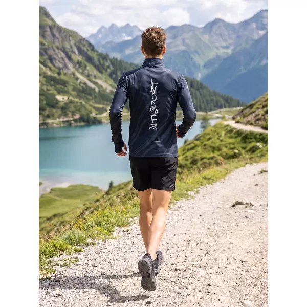  Moški športni pulover premium plus ALTISPORT VOJ/ALM072MI04 ČRNA 