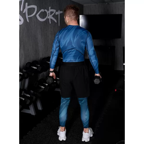  Moške dolge vrhunske športne pajkice ALTISPORT VOJ/ALM072LEG01 KEROZIN 