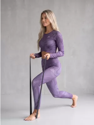 Ženske dolge premium pajkice ALTISPORT VOJ/ALW072LEG01 VIJOLIČNA