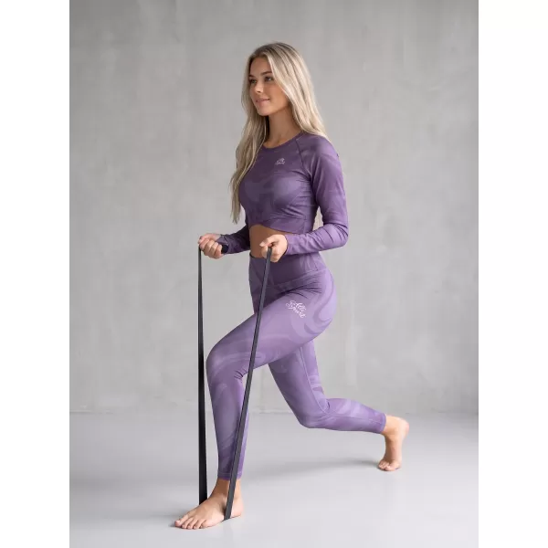  Ženske dolge premium pajkice ALTISPORT VOJ/ALW072LEG01 VIJOLIČNA 