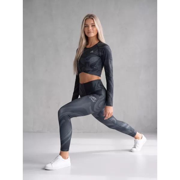  Ženske dolge premium pajkice ALTISPORT VOJ/ALW072LEG01 ČRNA 