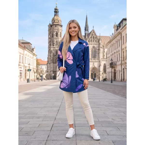  Ženska vrhunska torba za pulover ALTISPORT VOJ/ALW086MI05 TEMNO MODRO-VIJOLIČNA 