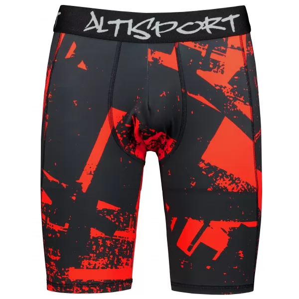  Moške športne pajkice nad koleni premium ALTISPORT VOJ/ALM079LEG02 ČRNA IN RDEČA 