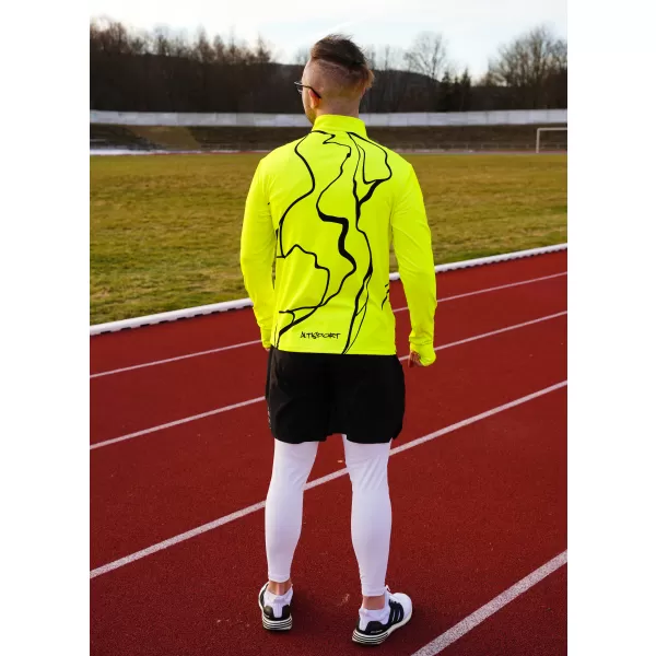  Moški športni pulover premium plus ALTISPORT VOJ/ALM073MI04 FLUO-RUMENA 