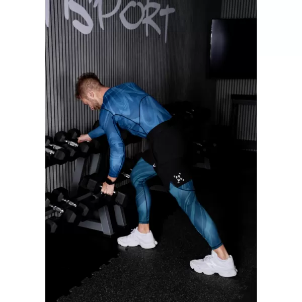  Moške dolge vrhunske športne pajkice ALTISPORT VOJ/ALM072LEG01 KEROZIN 