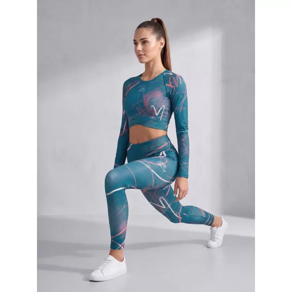  Ženske dolge premium pajkice ALTISPORT VOJ/ALW082LEG01 KEROZIN 