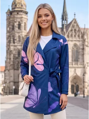 Ženska vrhunska torba za pulover ALTISPORT VOJ/ALW086MI05 TEMNO MODRO-VIJOLIČNA