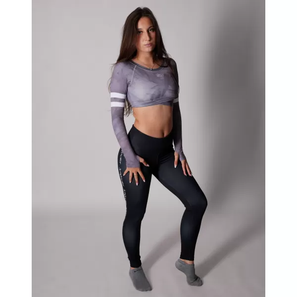 Vrhunski ženski funkcionalni top z dolgimi rokavi ALTISPORT VOJ/ALW096TR04 SIVA 