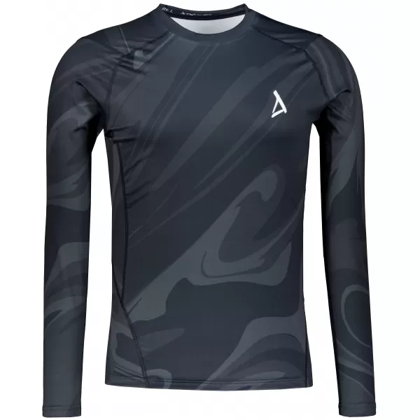  Moška premium kompresijska majica z dolgimi rokavi ALTISPORT VOJ/ALM072TR03 ČRNA 