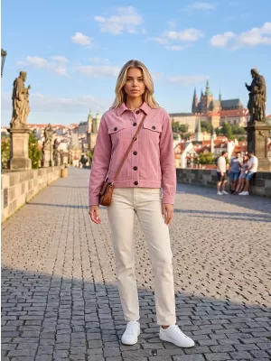 Ženska jakna ALTISPORT EVELINA VIJOLIČNA