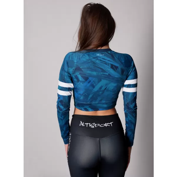  Vrhunski ženski funkcionalni top z dolgimi rokavi ALTISPORT VOJ/ALW096TR04 KEROZIN 