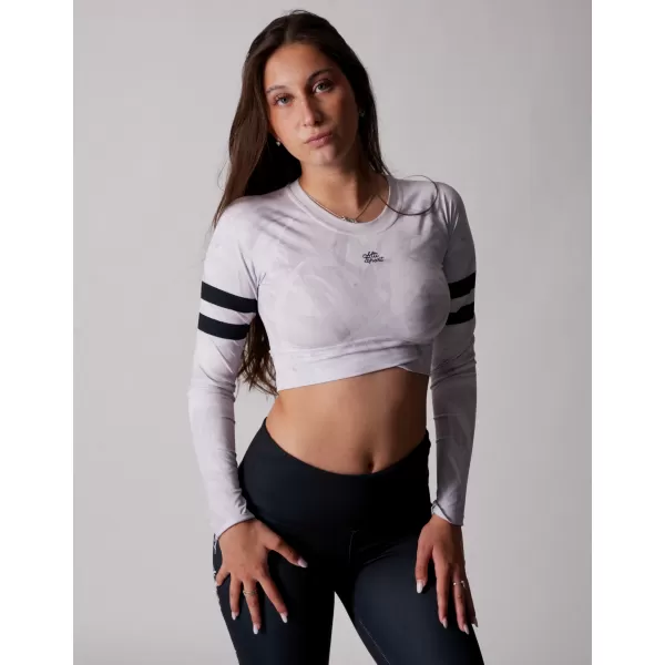  Vrhunski ženski funkcionalni top z dolgimi rokavi ALTISPORT VOJ/ALW096TR04 BELA 