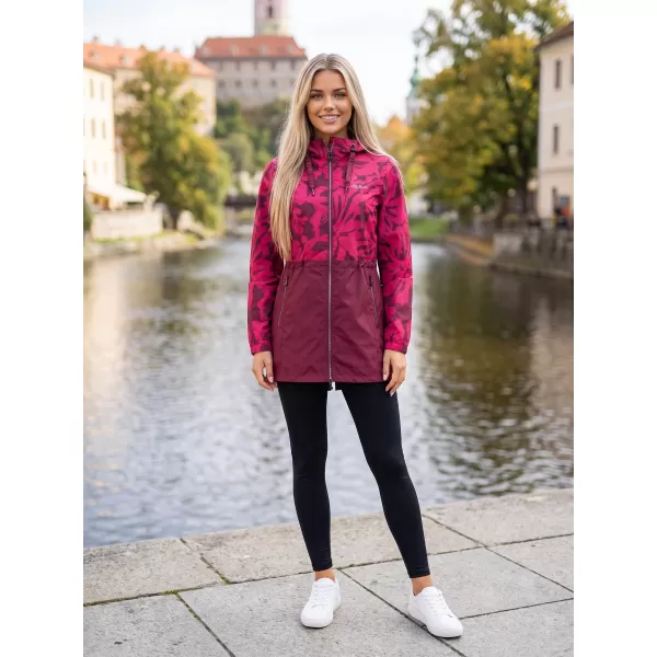  Ženski plašč ALTISPORT ELANI BORDO 