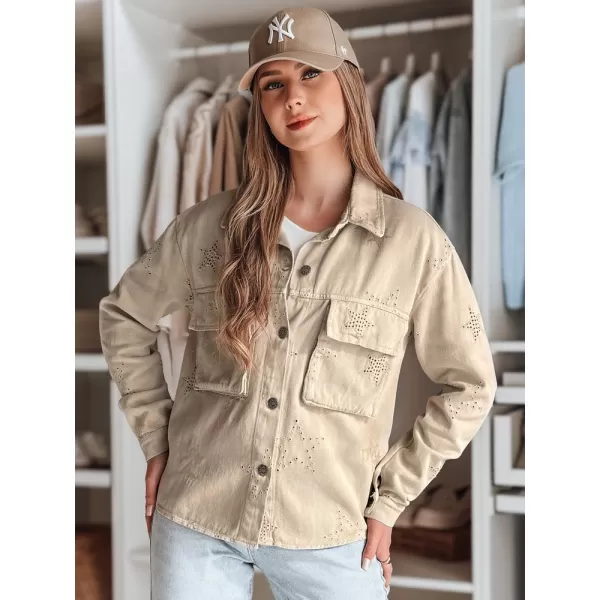  Ženska jakna DSTREET STRASHINE TY4847 KARAMELA 