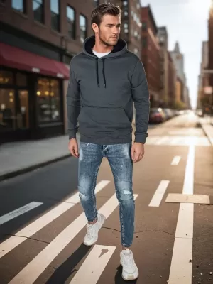 Moška jopica DSTREET BX5863 TEMNO SIVA