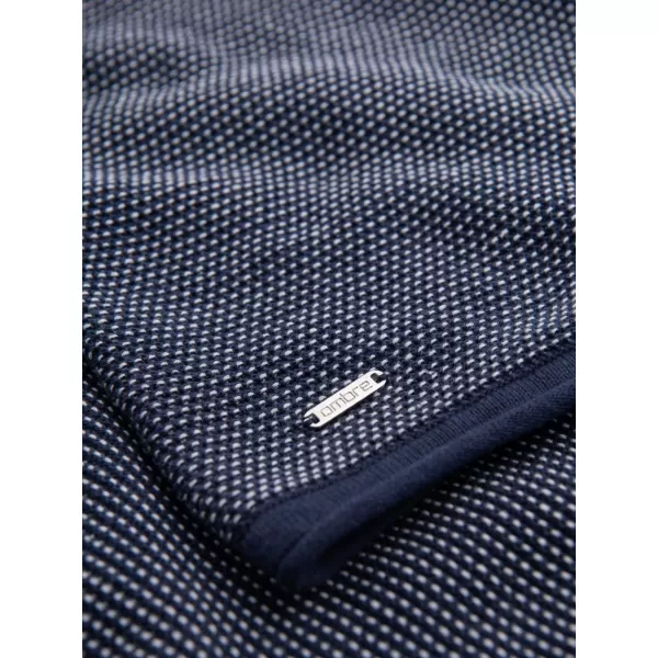  Moški pulover OMBRE OM-SWSW-0118 MORNARSKO MODRO 