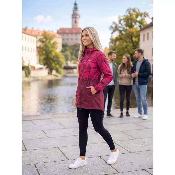  Ženski plašč ALTISPORT ELANI BORDO 
