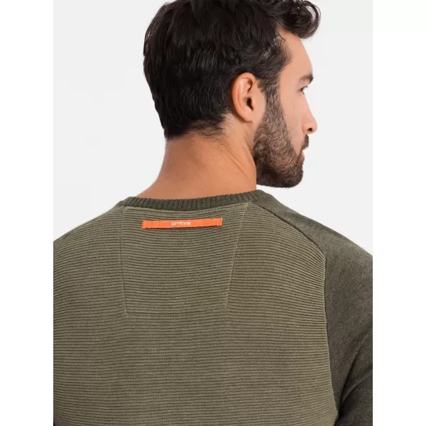  Moški pulover OMBRE OM-SWSW-0121 OLJK 