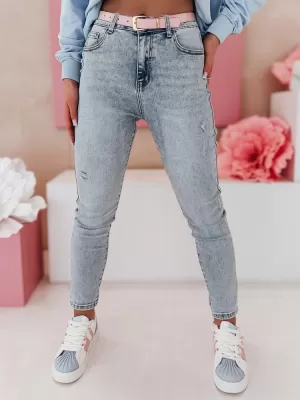 Ženske hlače DSTREET SKINNEX UY2476 MODRO