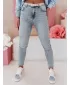 Ženske hlače DSTREET SKINNEX UY2476 MODRO