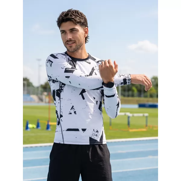  Moška premium kompresijska majica z dolgimi rokavi ALTISPORT VOJ/ALM079TR03 ČRNO SIVA 