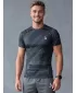 Moška funkcionalna kompresijska majica s kratkimi rokavi premium ALTISPORT VOJ/ALM072TR04 ČRNA