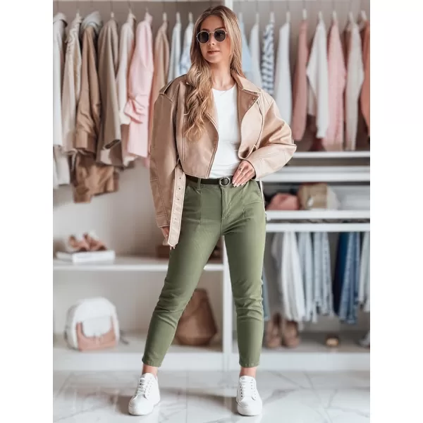  Ženske hlače DSTREET UY2547 KHAKI 