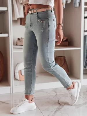 Ženske hlače DSTREET BLINGBLING UY2451 MODRO
