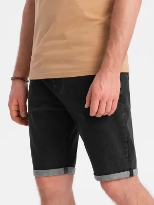 Kratke hlače OMBRE OM-SRDS-0134 ČRN
