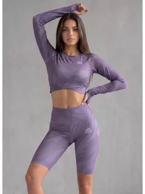 Vrhunski ženski funkcionalni top z dolgimi rokavi ALTISPORT VOJ/ALW072TR04 VIJOLIČNA