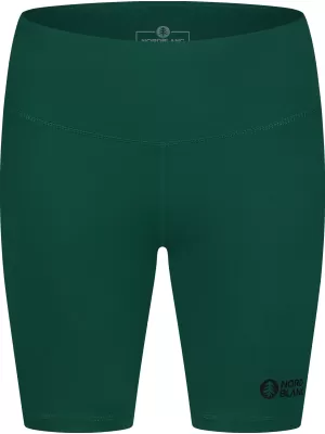 Ženske kratke pajkice za fitnes NORDBLANC NBSPL8036 TEMNO ZELENA